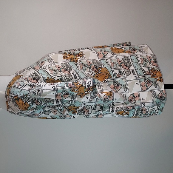 Scooby-Doo All Over Comic Graphic Cotton Poly Short Sleeve T-Shirt Size XL 15-17 - Picture 2 of 9